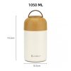 TERMOS OBIADOWY 1050ml Z MISKĄ I SKŁADANĄ ŁYŻKĄ E-8248